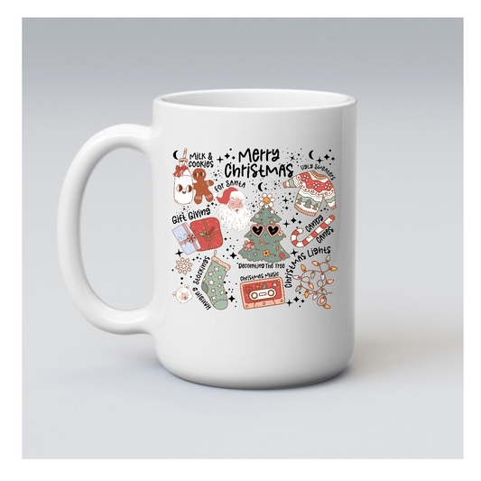 15 oz Christmas Bucket List Mug